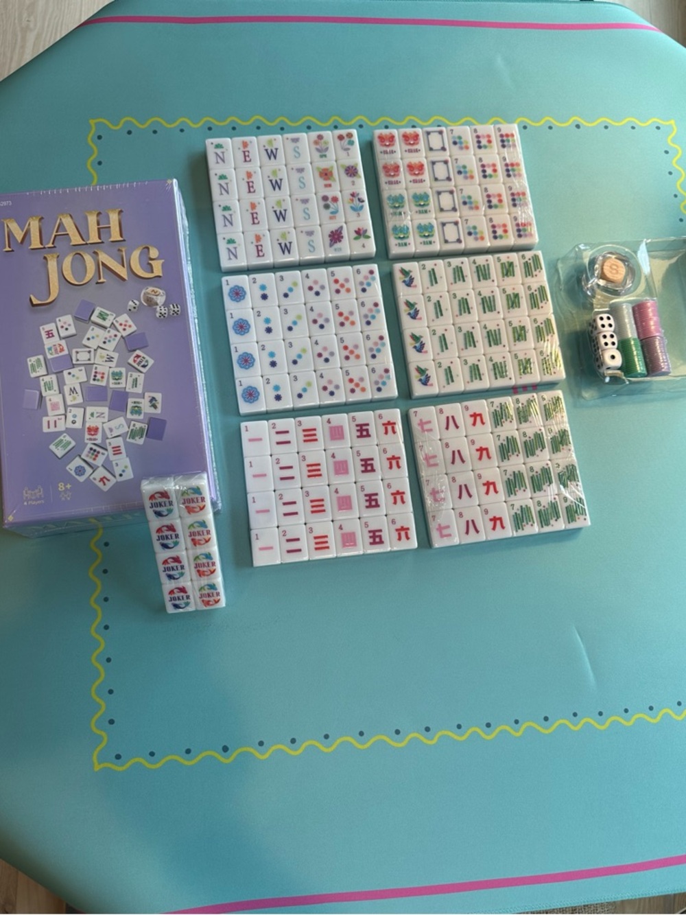 Hobby Lobby Lavender Purple Mahjong Tile Set - Picture 3 of 8